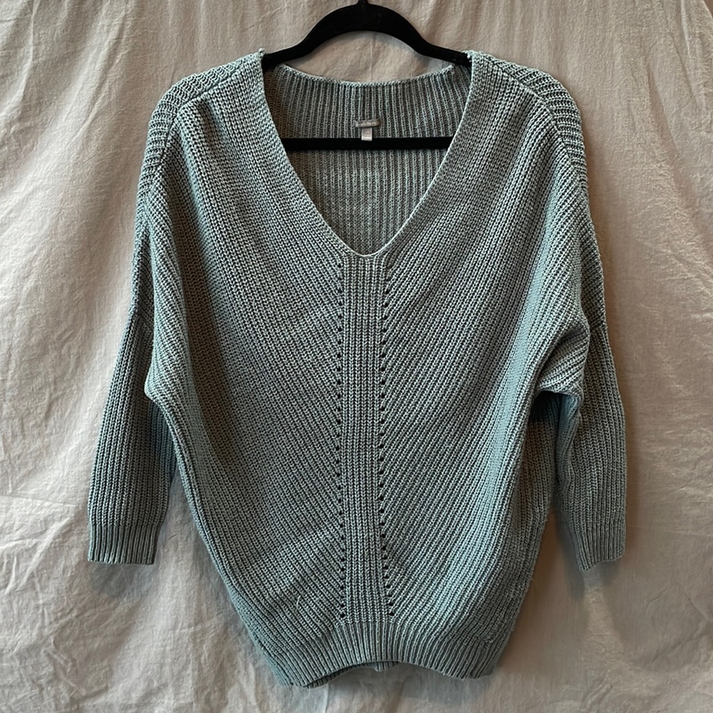 Charlotte Russe Dusty Blue Cardigan